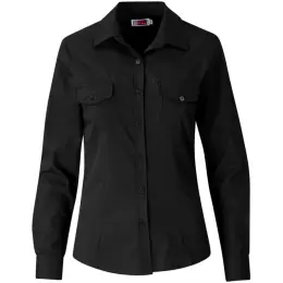 Ladies Long Sleeve Kensington Shirt Black
